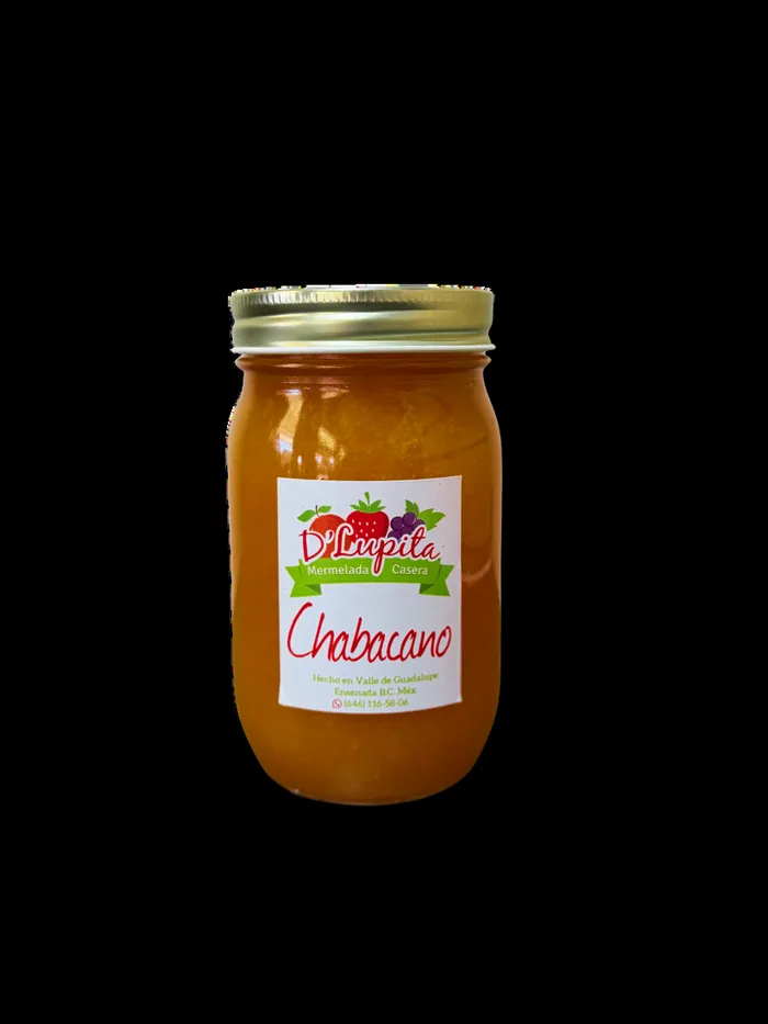 Frasco de mermelada de chabacano D'Lupita