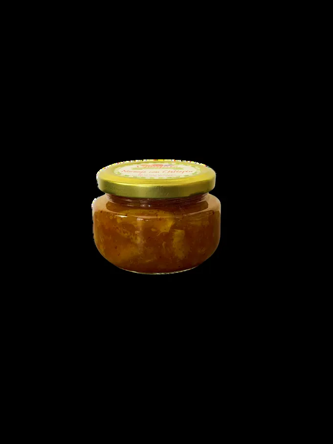Frasco de mermelada de naranja con chile D'Lupita